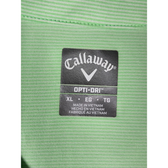 Callaway Golf Opti-Dri Stretch Performance Golf Polo Shirt Striped Mens XL - Picture 2 of 7
